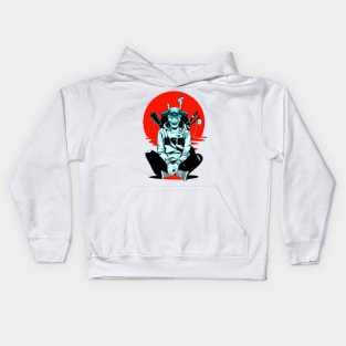 SKULL RED SUN Kids Hoodie